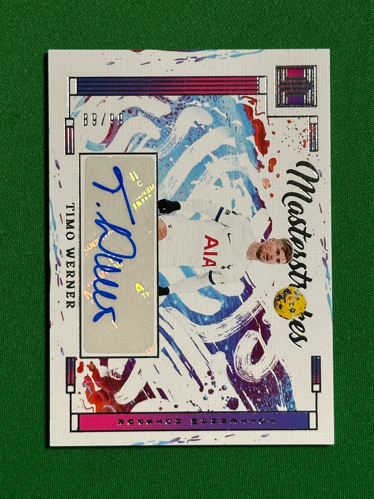 Timo Werner Autograph 89/99 - Tottenham Hotspur - Panini Impeccable 2023/24 Front