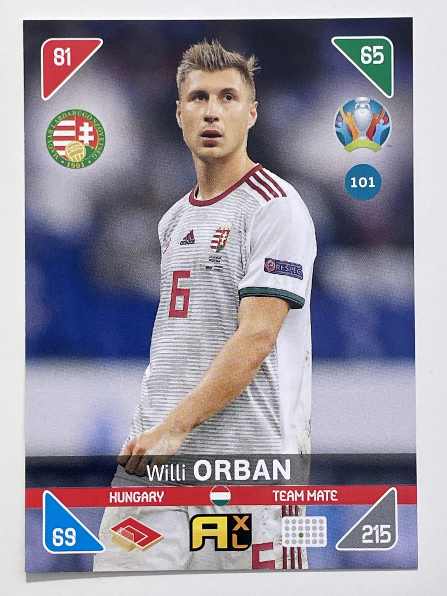 Willi Orban Team Mates (Hungary) Football Cards – Euro 2020 Adrenalyn XL