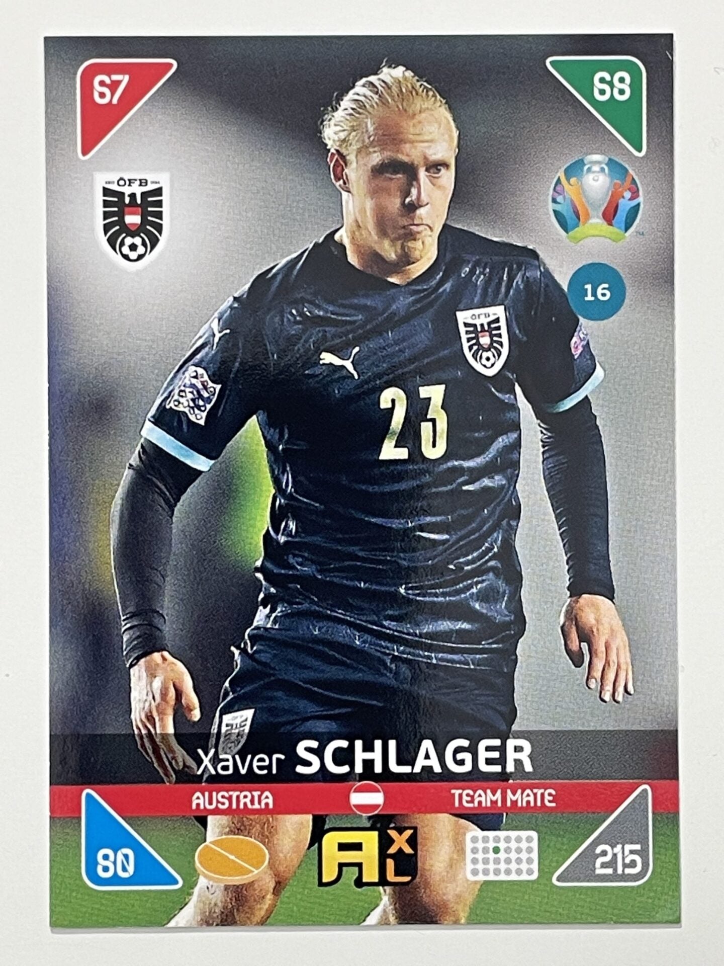 Xaver Schlager Team Mates (Austria) Football Card – Euro 2020 Adrenalyn XL