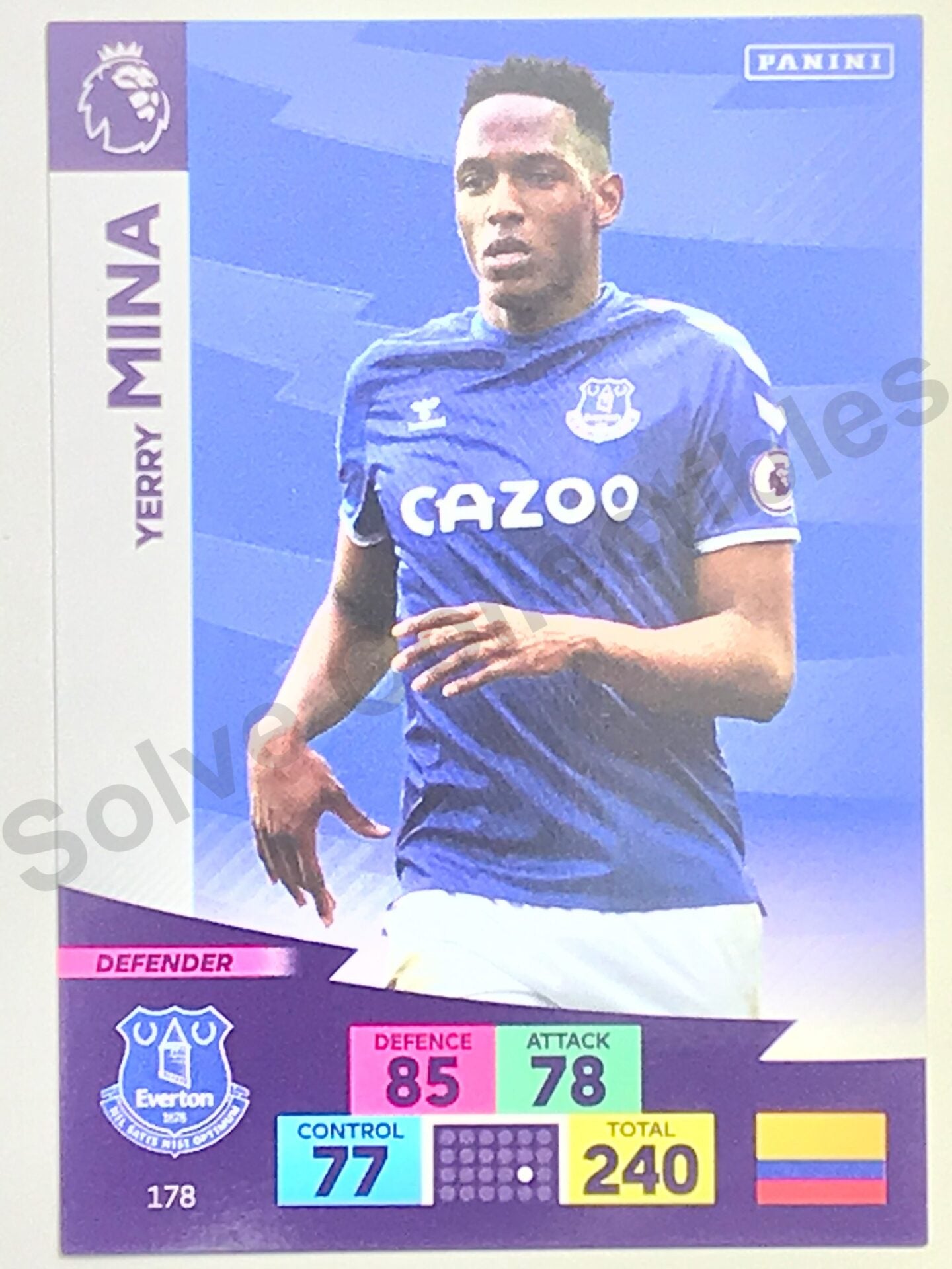 Yerry Mina (Everton) Football Sticker – Premier League Adrenalyn XL 2020:21