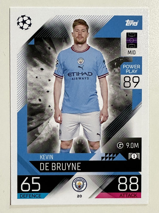 020. Kevin De Bruyne (Manchester City) – Topps Match Attax 2022:2023 card
