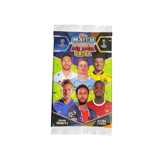 1 x Pack – Topps Match Attax Extra Football 2020:21