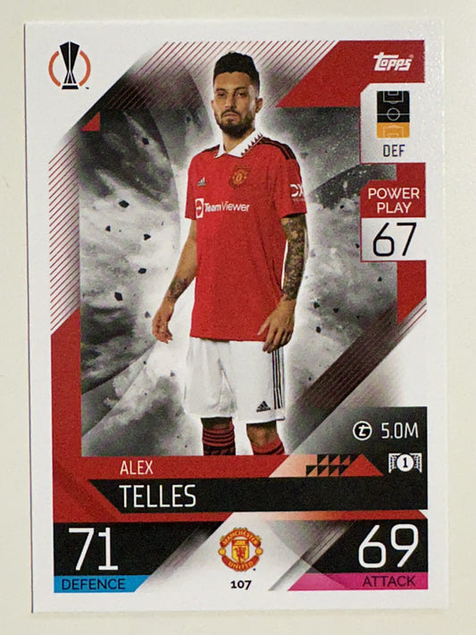 107. Alex Telles (Manchester United) – Topps Match Attax 2022:2023 card