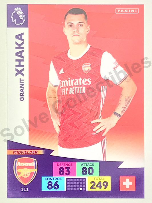 111. Granit Xhaka &#8211; Panini Adrenalyn XL PL 2020:21 Football