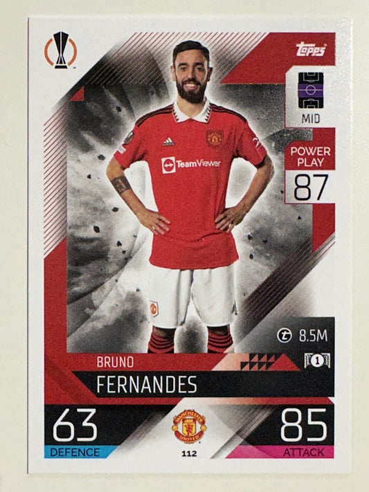 112. Bruno Fernandes (Manchester United) – Topps Match Attax 2022:2023 card