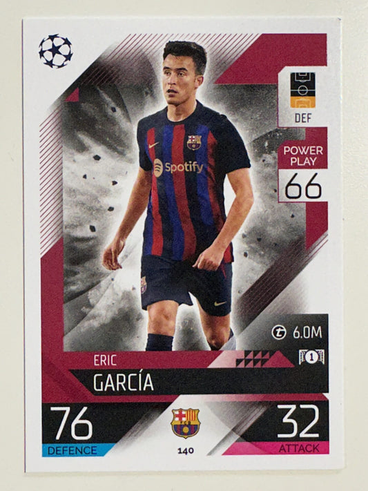 140. Eric García (FC Barcelona) – Topps Match Attax 2022:2023 card