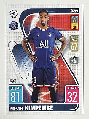141.-Presnel-Kimpembe-Paris-Saint-Germain-Match-Attax-2021-22-Topps-Football-Card