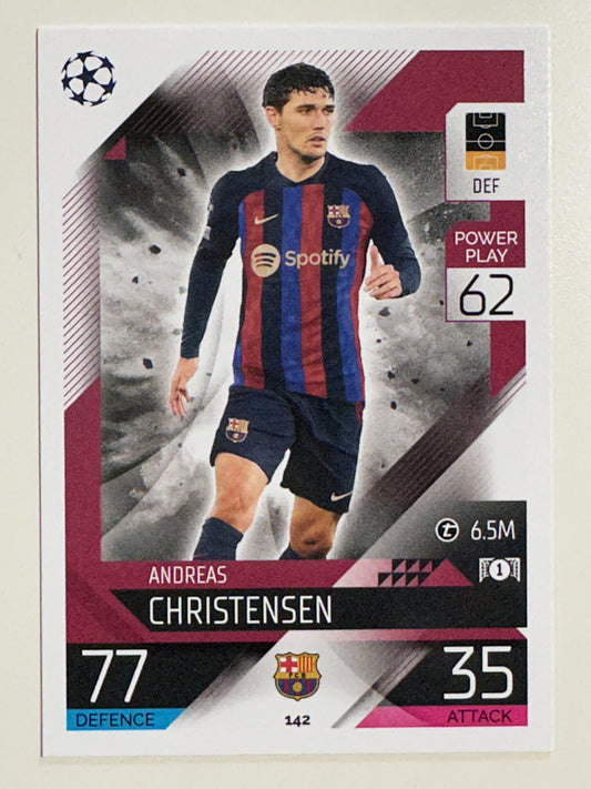 142. Andreas Christensen (FC Barcelona) – Topps Match Attax 2022:2023 card