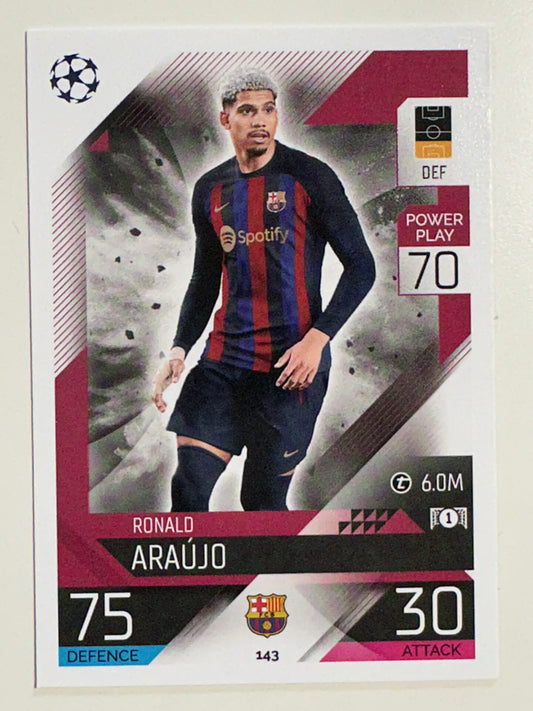 143. Ronald Araújo (FC Barcelona) – Topps Match Attax 2022:2023 card