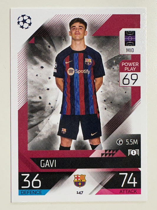 147. Gavi (FC Barcelona) – Topps Match Attax 2022:2023 card