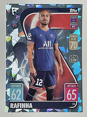 148.-Rafinha-Crystal-Foil-Parallel-PSG-Match-Attax-2021-22-Topps-Football-Card