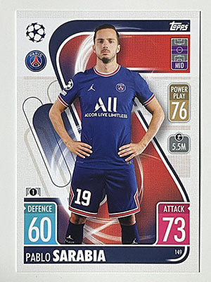 149.-Pablo-Sarabia-Paris-Saint-Germain-Match-Attax-2021-22-Topps-Football-Card