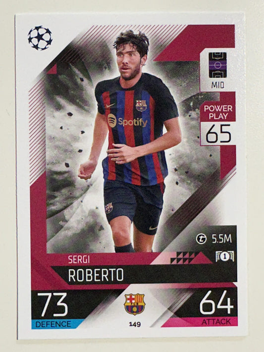 149. Sergi Roberto (FC Barcelona) – Topps Match Attax 2022:2023 card