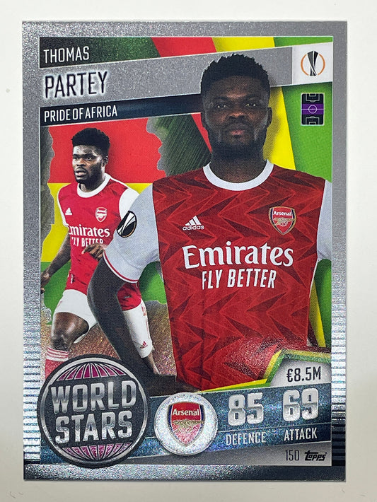 150. Thomas Partey (Arsenal) Football Card – Match Attax 101 2021 Card
