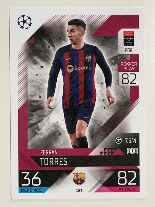 151. Ferran Torres (FC Barcelona) – Topps Match Attax 2022:2023 card