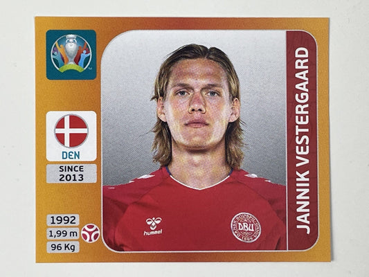 164. Jannik Vestergaard (Denmark) – Euro 2020 Stickers