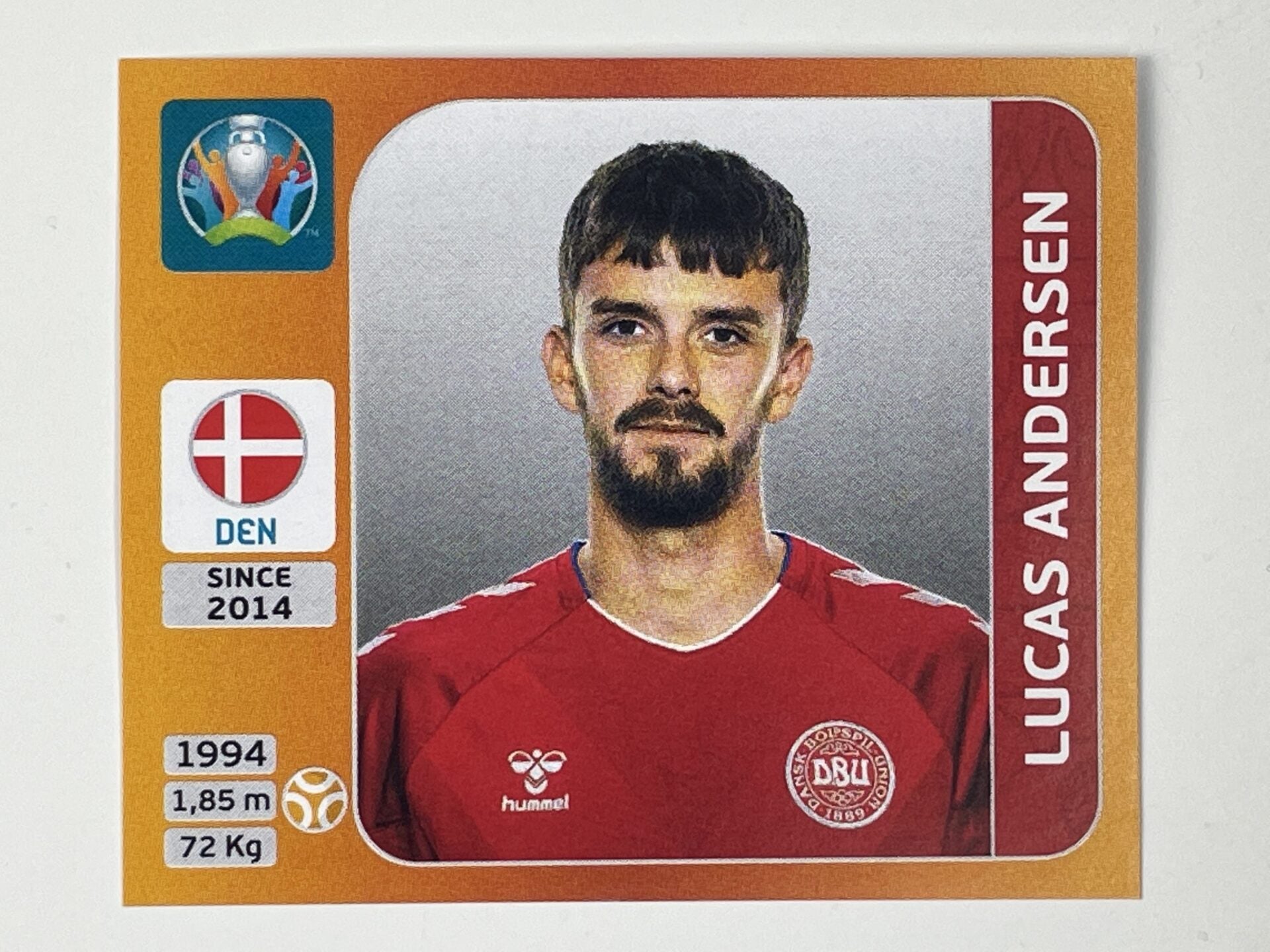 Club Andersen Sticker 165 Lucas Andersen (Denmark) Euro 2020 Stickers – Solve Collectibles