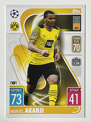 177.-Manuel-Akanji-Borussia-Dortmund-Match-Attax-2021-22-Topps-Football-Card