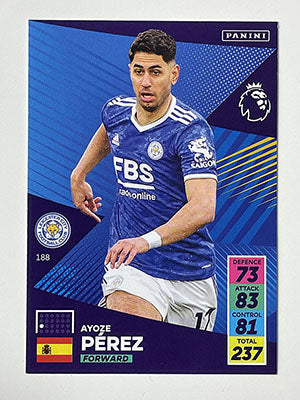 188.-Ayoze-Perez-Base-Football-Card-Panini-Adrenalyn-XL-2021-22