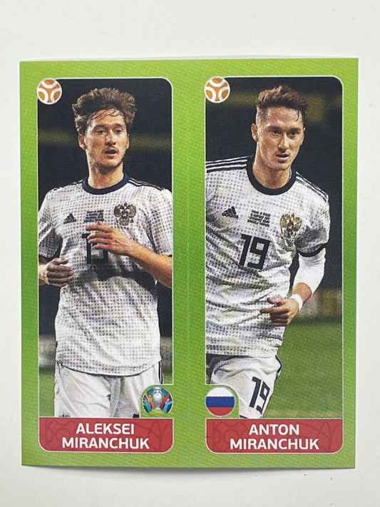 207a:b. Aleksei Miranchuk & Anton Miranchuk (Russia) – Euro 2020 Stickers