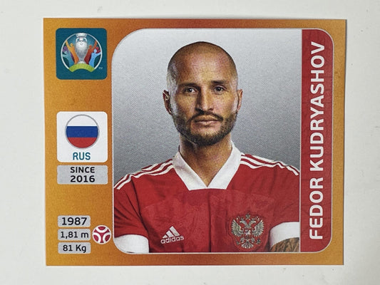 215. Fedor Kudryashov (Russia) - Euro 2020 Stickers