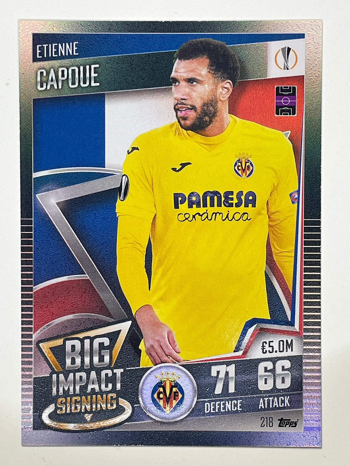 218. Etienne Capoue (Villarreal CF) Football Card – Match Attax 101 2021 Card