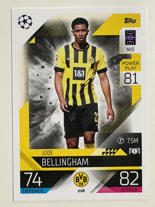 218. Jude Bellingham (Borussia Dortmund) – Topps Match Attax 2022:2023 card