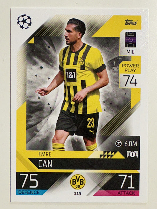 219. Emre Can (Borussia Dortmund) – Topps Match Attax 2022:2023 card