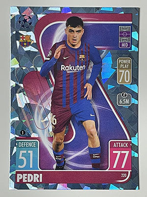 220.-Pedri-Crystal-Foil-Parallel-FC-Barcelona-Match-Attax-2021-22-Topps-Football-Card