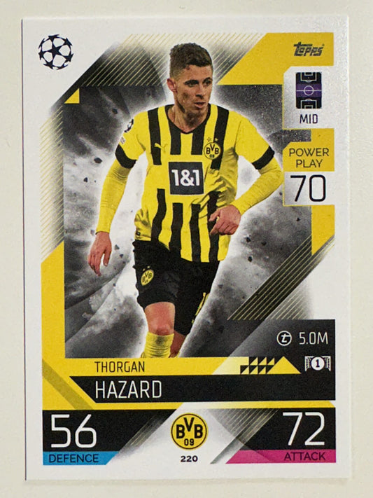 220. Thorgan Hazard (Borussia Dortmund) – Topps Match Attax 2022:2023 card