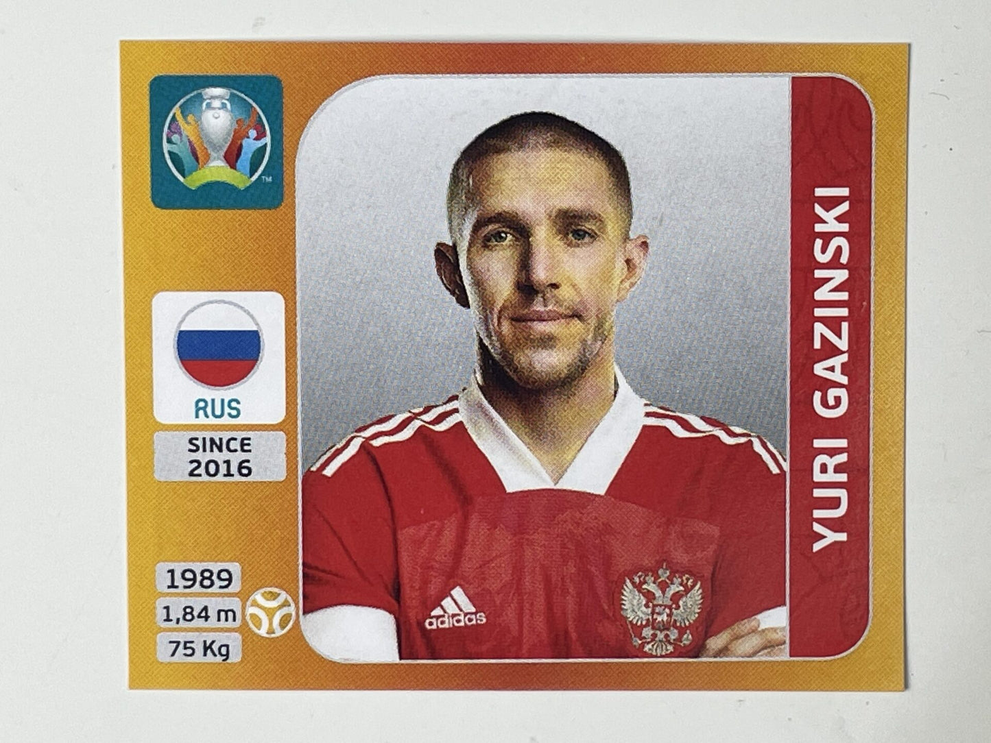 221. Yuri Gazinski (Russia) – Euro 2020 Stickers