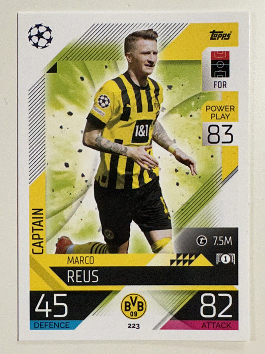 223. Marco Reus (Borussia Dortmund) – Captain – Topps Match Attax 2022:2023 card