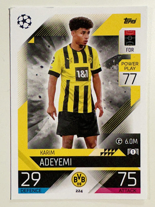 224. Karim Adeyemi (Borussia Dortmund) – Topps Match Attax 2022:2023 card