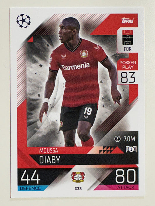233. Moussa Diaby (Bayer 04 Leverkusen) – Topps Match Attax 2022:2023 card