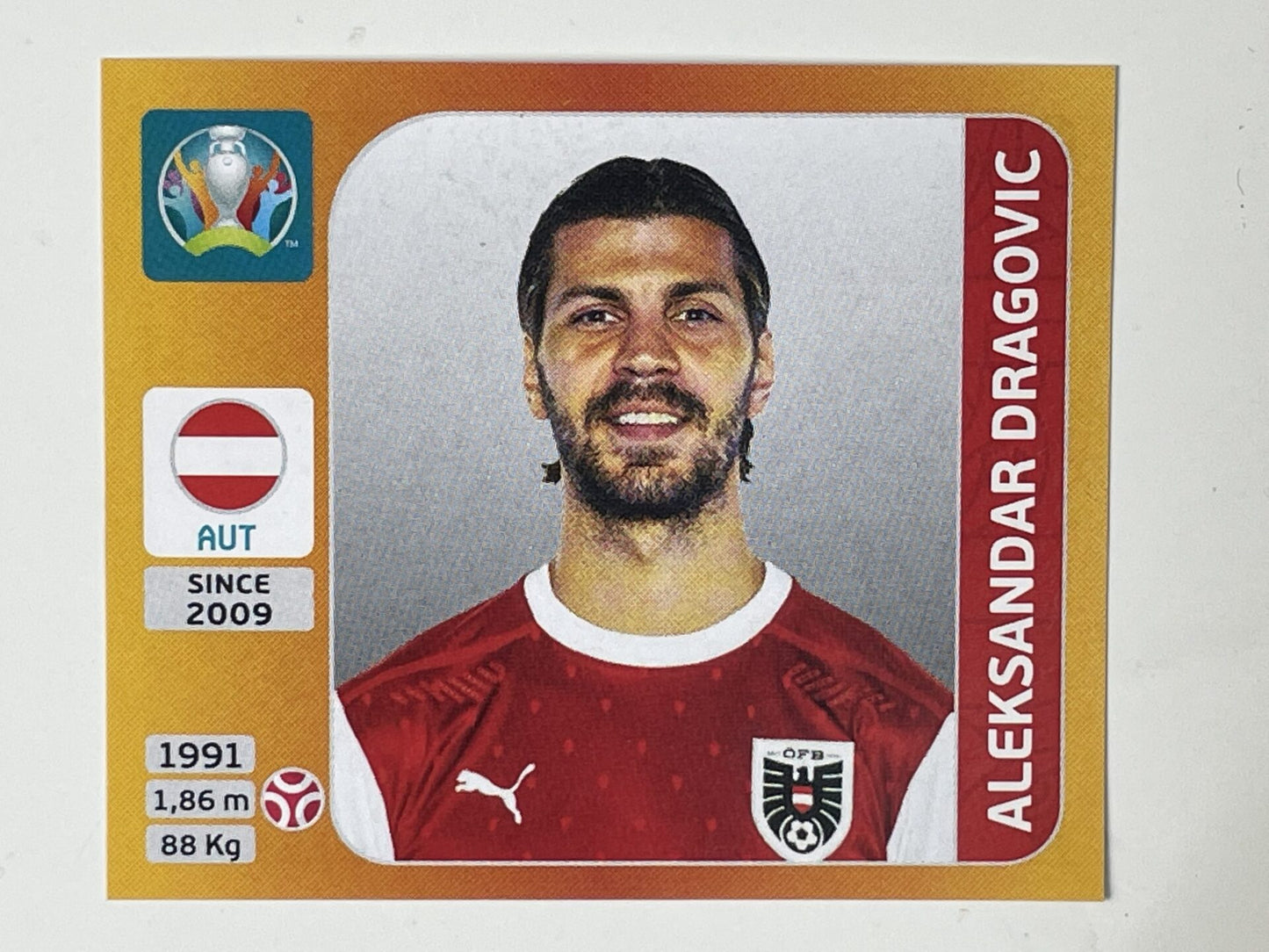 239. Aleksandar Dragovic (Austria) - Euro 2020 Stickers