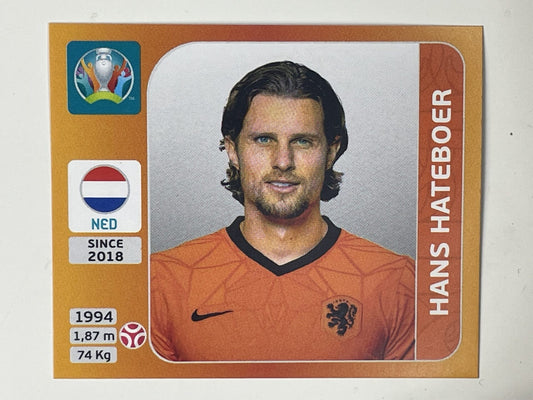 276. Hans Hateboer (Netherlands) – Euro 2020 Stickers