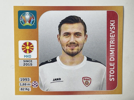 290. Stole Dimitrievski (North Macedonia) – Euro 2020 Stickers