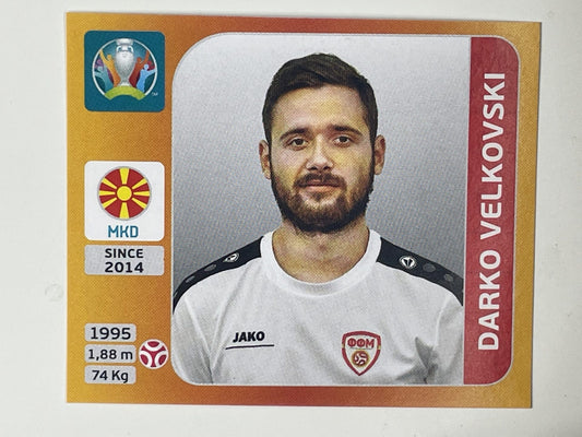 296. Darko Velkovski (North Macedonia) - Euro 2020 Stickers