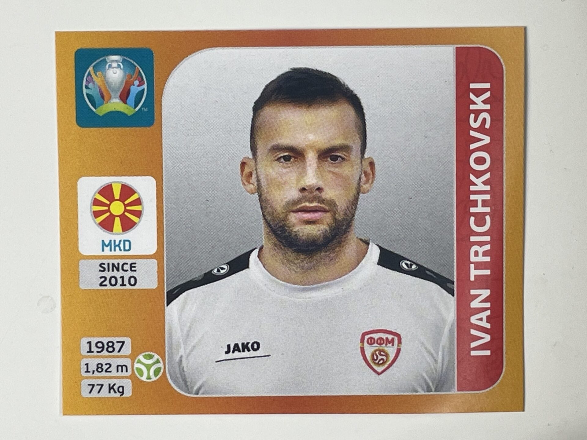 309. Ivan Trichkovski (North Macedonia) – Euro 2020 Stickers