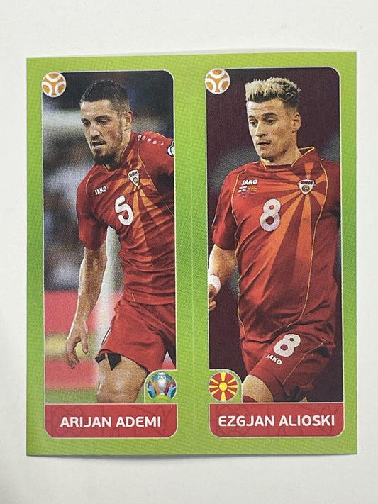 312a:b. Arijan Ademi & Ezgjan Alioski (North Macedonia) – Euro 2020 Stickers