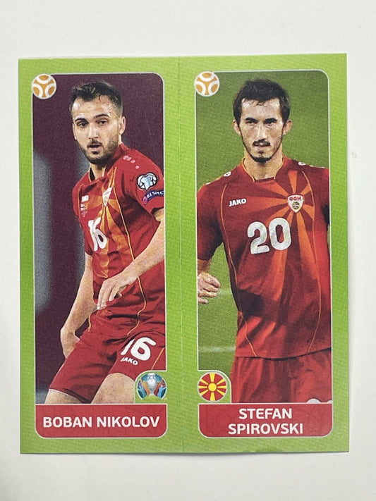 314a:b. Boban Nikolov & Stefan Spirovski (North Macedonia) – Euro 2020 Stickers