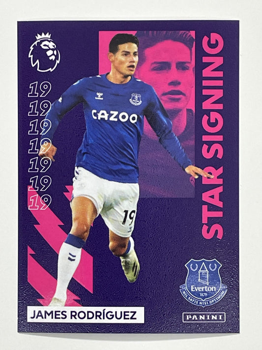 339 James Rodriguez Star Signing Sticker Everton Premier League 2021 Football Sticker