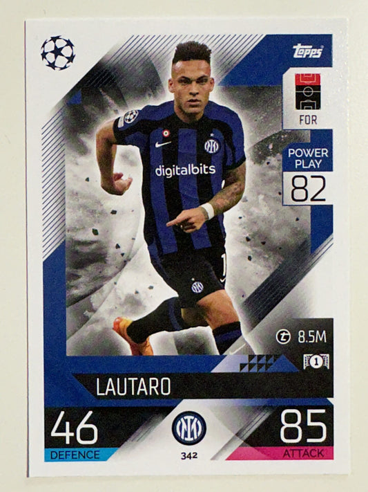 342. Lautaro Martinez (FC Internazionale Milano) – Topps Match Attax 2022:2023 card