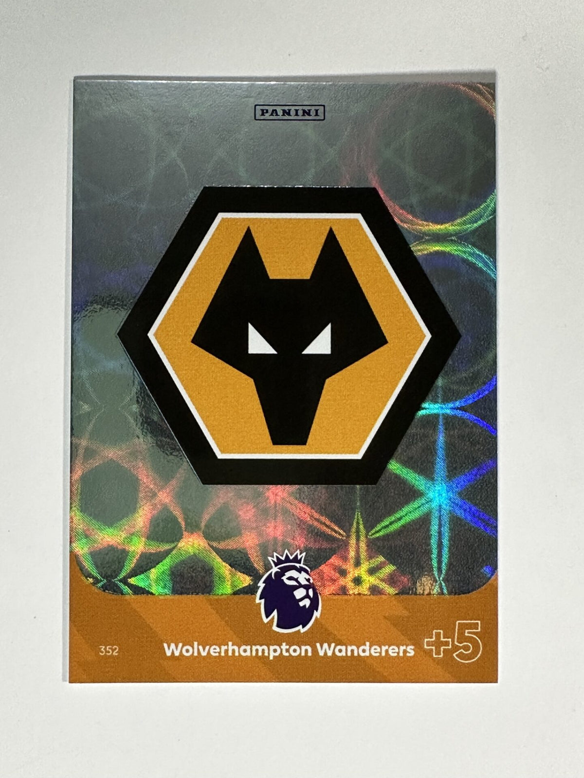 Panini Wolves 352 Club Crest Wolves Base Panini Premier League Adrenalyn XL 2024 Car ...
