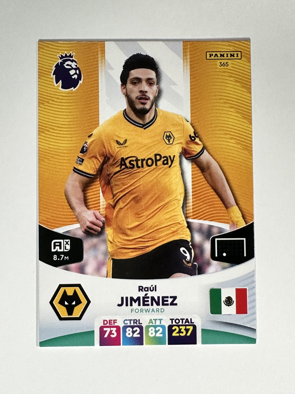 Panini Wolves 365 Raul Jimenez Wolves Base Panini Premier League Adrenalyn XL 2024 C ...