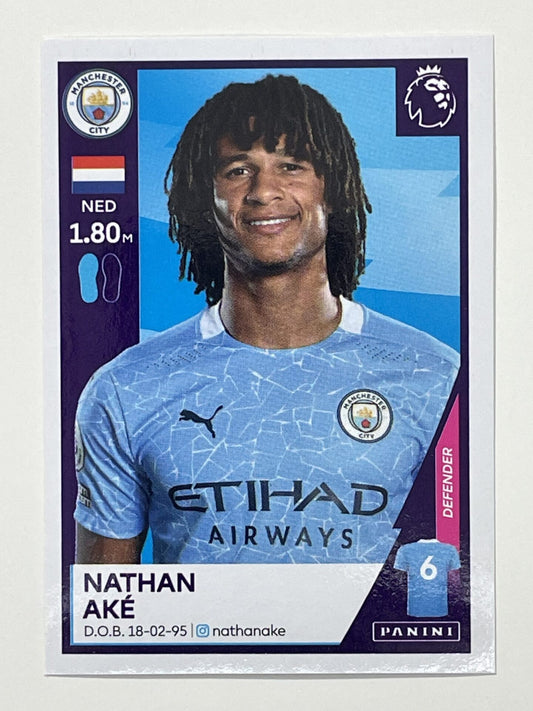 388 Nathan Ake Sticker Manchester City Premier League 2021 Football Sticker
