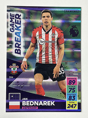 394.-Jan-Bednarek-Game-Breaker-Football-Card-Panini-Adrenalyn-XL-2021-22