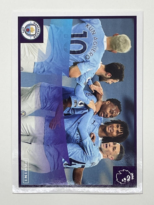 407 Citizens Celebrate Sticker Manchester City Premier League 2021 Football Sticker