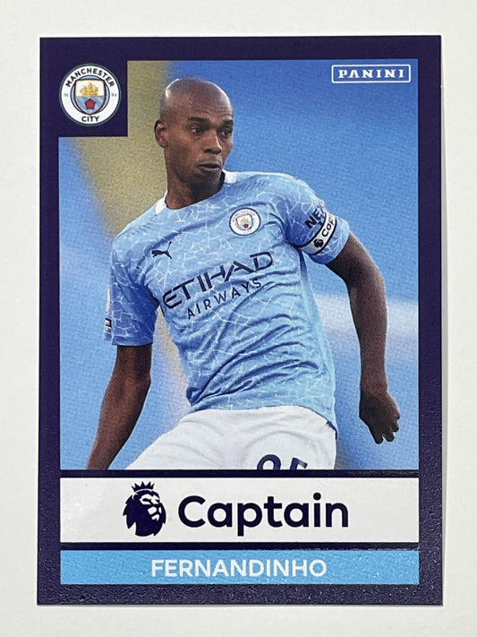 410 Fernandinho Captain Sticker Manchester City Premier League 2021 Football Sticker