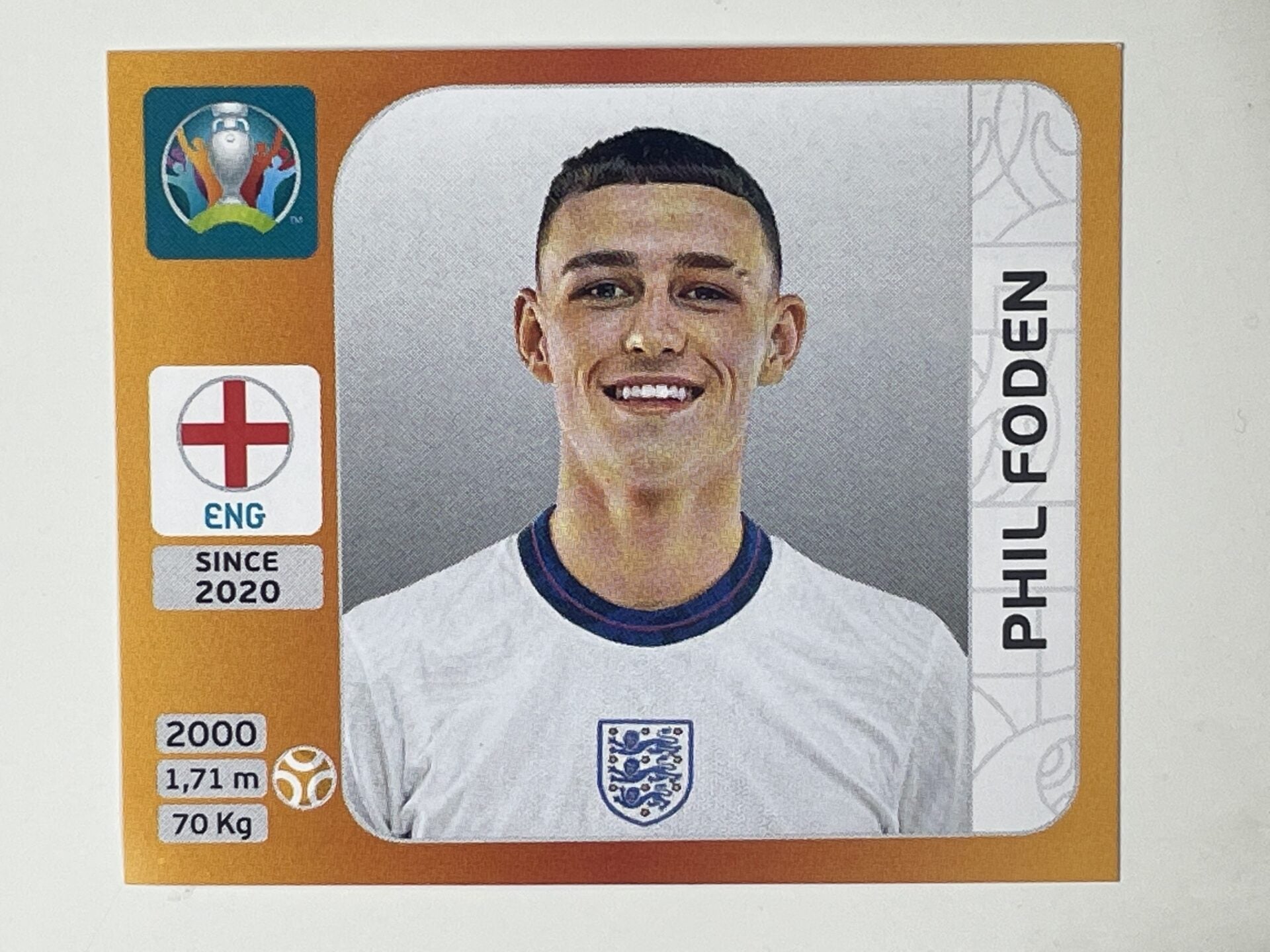 412 Phil Foden (England) Euro 2020 Stickers – Solve Collectibles